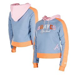 Men's Atlanta Braves PLEASURES Gray Ballpark Pullover Sweatshirt