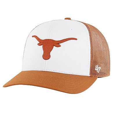 Men's '47 Texas Orange Texas Longhorns Freshman Trucker Adjustable Hat