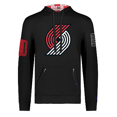 Unisex FISLL x Black History Collection  Black Portland Trail Blazers Pullover Hoodie