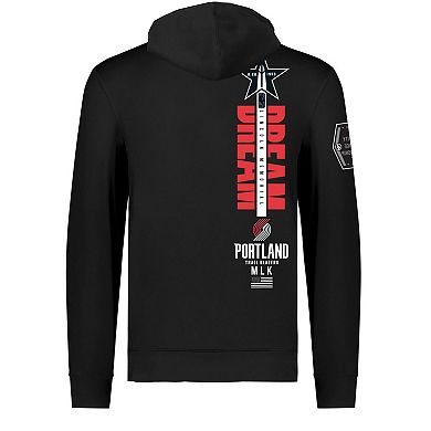 Unisex FISLL x Black History Collection Black Portland Trail Blazers Pullover Hoodie