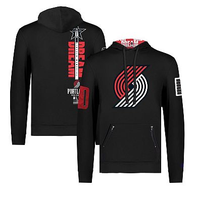Unisex FISLL x Black History Collection Black Portland Trail Blazers Pullover Hoodie