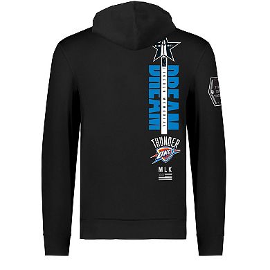 Unisex FISLL x Black History Collection  Black Oklahoma City Thunder Pullover Hoodie