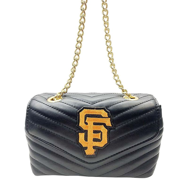 Cuce San Francisco Giants Quilted Crossbody Purse, Black