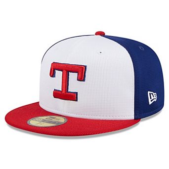 Men's New Era White Texas Rangers 2024 Batting Practice 59FIFTY Fitted Hat