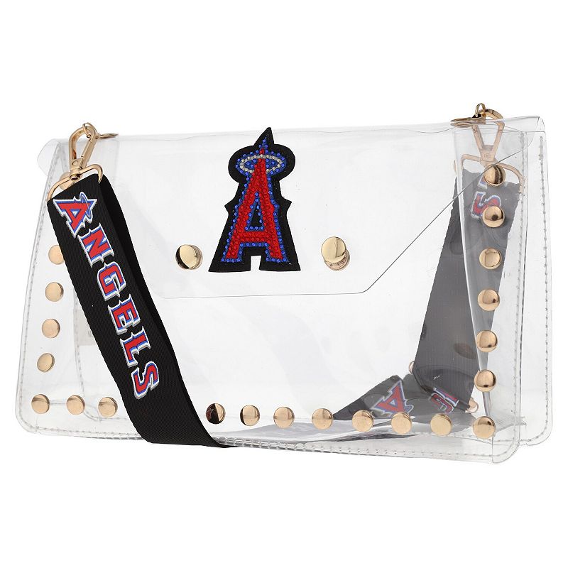 Cuce Los Angeles Angels Crystal Clear Envelope Crossbody Bag, Team