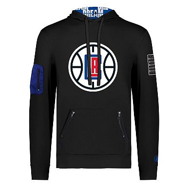 Unisex FISLL x Black History Collection Black LA Clippers Pullover Hoodie