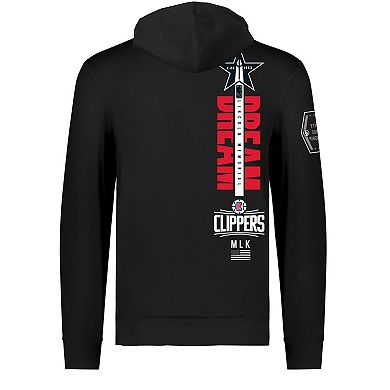 Unisex FISLL x Black History Collection Black LA Clippers Pullover Hoodie