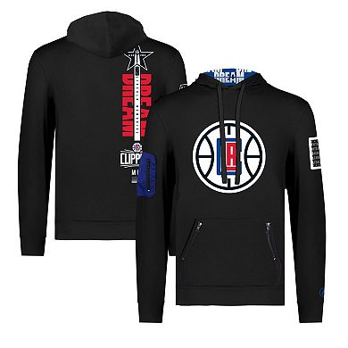 Unisex FISLL x Black History Collection  Black LA Clippers Pullover Hoodie