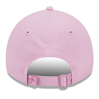 Women's New Era Pink Miami Heat Colorpack Tonal 9TWENTY Adjustable Hat