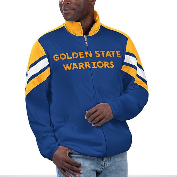 Men s G III Sports by Carl Banks Royal Golden State Warriors Game Ball Full Zip Track