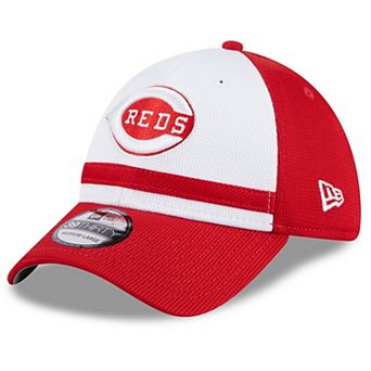 Men's New Era White Cincinnati Reds 2024 Batting Practice 39THIRTY Flex Hat