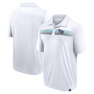 Men's Fanatics White Tennessee Titans Victory For Us Interlock Polo