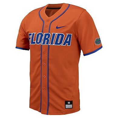 Men's Nike Orange Florida Gators Replica Full-Button Baseball Jersey
