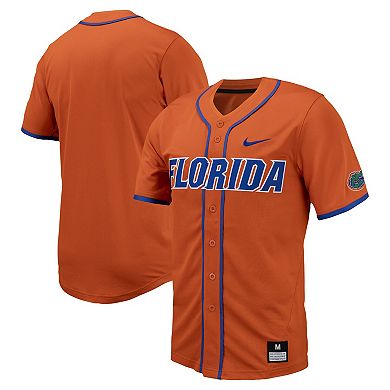 Men's Nike Orange Florida Gators Replica Full-Button Baseball Jersey