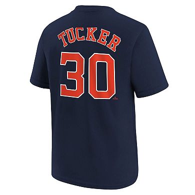 Youth Nike Kyle Tucker Navy Houston Astros Name & Number T-Shirt