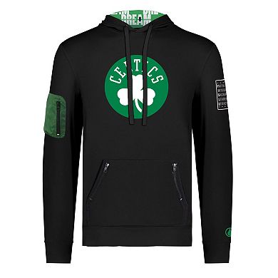 Unisex FISLL x Black History Collection  Black Boston Celtics Pullover Hoodie