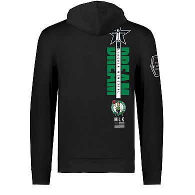 Unisex FISLL x Black History Collection Black Boston Celtics Pullover Hoodie