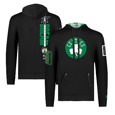 Unisex FISLL x Black History Collection Black Boston Celtics Pullover Hoodie
