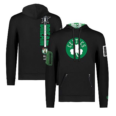 Unisex FISLL x Black History Collection  Black Boston Celtics Pullover Hoodie