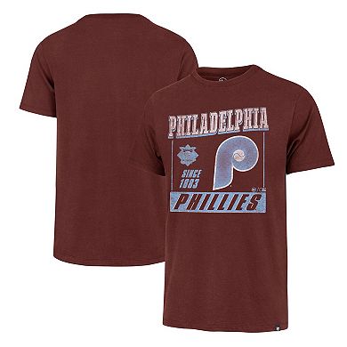 Men's '47 Burgundy Philadelphia Phillies Outlast Franklin T-Shirt