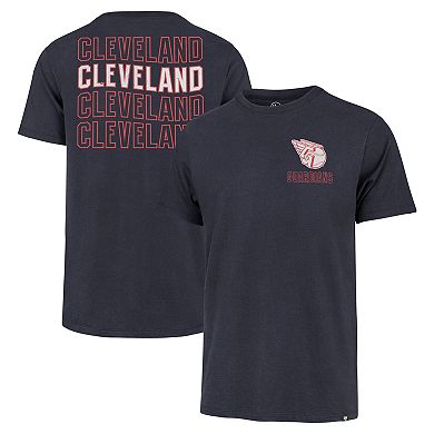 Men's '47 Navy Cleveland Guardians Hang Back Franklin T-Shirt