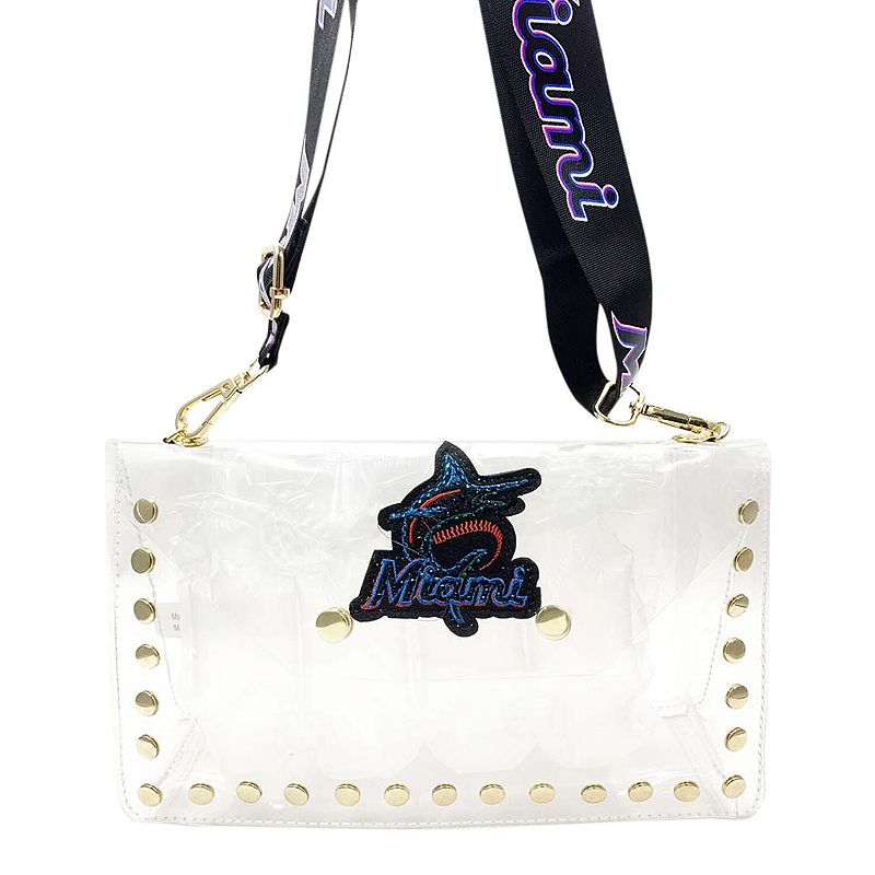 Cuce Miami Marlins Crystal Clear Envelope Crossbody Bag, Team