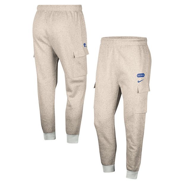 Men s Nike Heather Gray Duke Blue Devils Club Cargo Jogger Pants