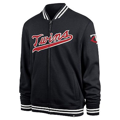 Men's '47 Navy Minnesota Twins Wax Pack Pro Camden Full-Zip Track Jacket