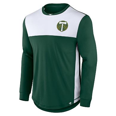 Men's Fanatics Branded Green Portland Timbers Mid Goal Long Sleeve T-Shirt