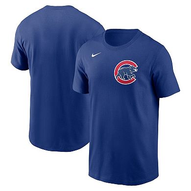Men's Nike Royal Chicago Cubs Fuse Wordmark T-Shirt