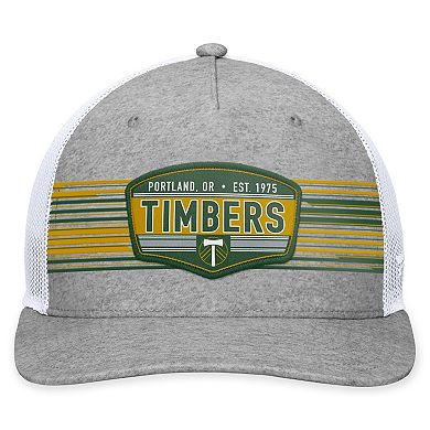 Men's Fanatics Branded Steel Portland Timbers Stroke Trucker Snapback Hat