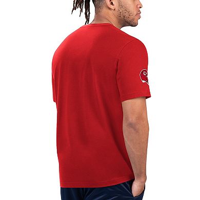 Men's Starter Red/Gold Kansas City Chiefs Finish Line Extreme Graphic T-Shirt