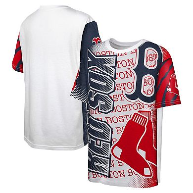 Youth White Boston Red Sox Impact Hit Bold T-Shirt