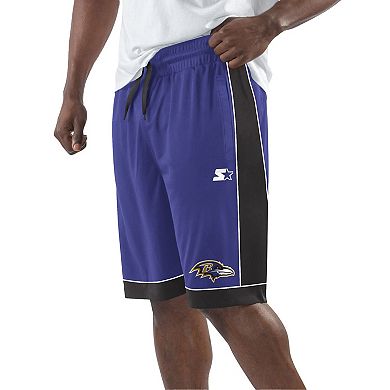 Men's Starter Purple/Black Baltimore Ravens Fan Favorite Fashion Shorts