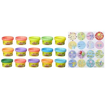 Play-Doh Party Bag 15-Pack Modeling Compound Cans & Stickers