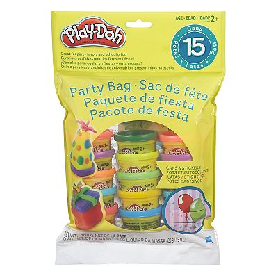 Play-Doh Party Bag 15-Pack Modeling Compound Cans Stickers