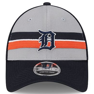 Men's New Era  Gray Detroit Tigers 2024 Batting Practice 9FORTY Adjustable Hat