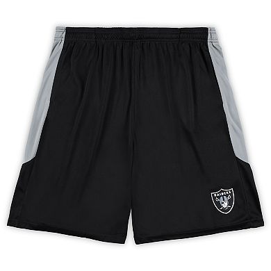 Men's Fanatics Branded Black Las Vegas Raiders Big & Tall Team Logo Shorts