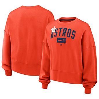 Women's Nike Orange Houston Astros Pullover Sweatshirt