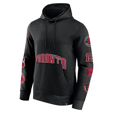 Men's Fanatics Branded Black Toronto Raptors Home Court Pullover Hoodie