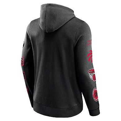 Men's Fanatics Branded Black Toronto Raptors Home Court Pullover Hoodie
