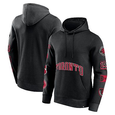 Men's Fanatics Branded Black Toronto Raptors Home Court Pullover Hoodie