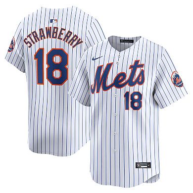 Men's Nike Darryl Strawberry White New York Mets Home Limited Player Jersey