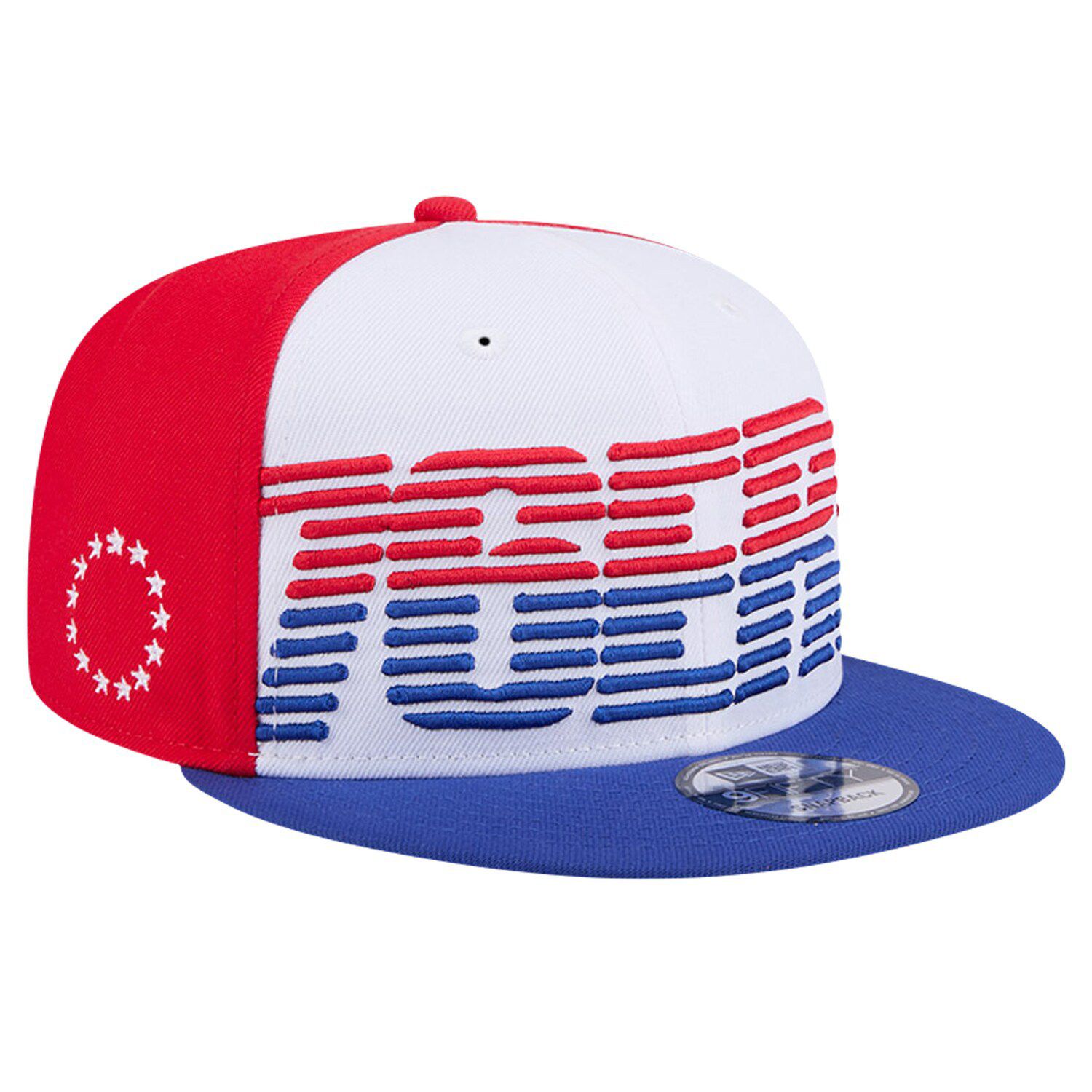 Men's New Era White/Royal Philadelphia 76ers Throwback Gradient Tech ...