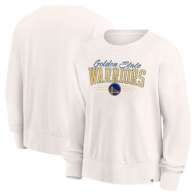 Women's Fanatics Branded Cream Golden State Warriors Close the Game Pullover Sweatshirt