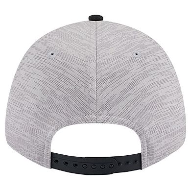 Men's New Era Heather Gray/Black Sacramento Kings Active Digi-Tech Two-Tone 9FORTY Adjustable Hat