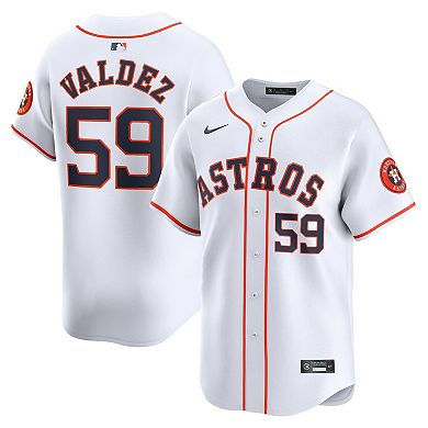 Men's Nike Framber Valdez White Houston Astros Home Limited Player Jersey