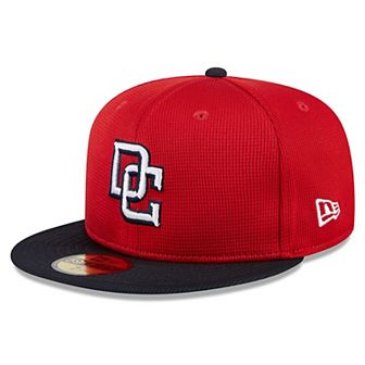 Youth New Era Red Washington Nationals 2024 Batting Practice 59FIFTY Fitted Hat