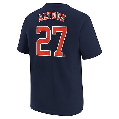 Youth Nike Jose Altuve Navy Houston Astros Home Player Name & Number T-Shirt