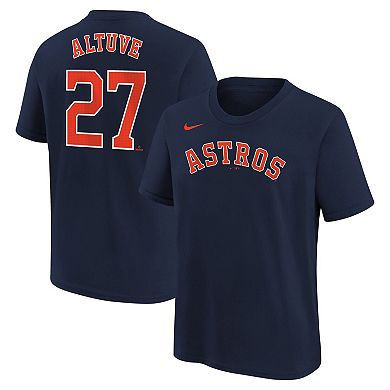 Youth Nike Jose Altuve Navy Houston Astros Home Player Name & Number T-Shirt